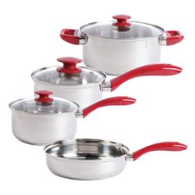 Sunbeam Crawford SS Cookware Red7pc